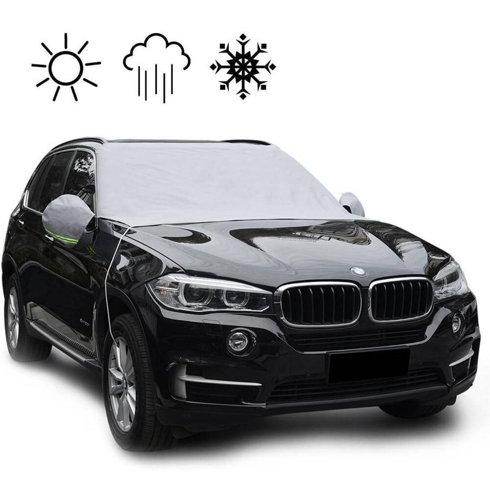 Nosnow Car Windshield Sun Shade Cover Snow Ice Protector XL 83.4x48 Windproof